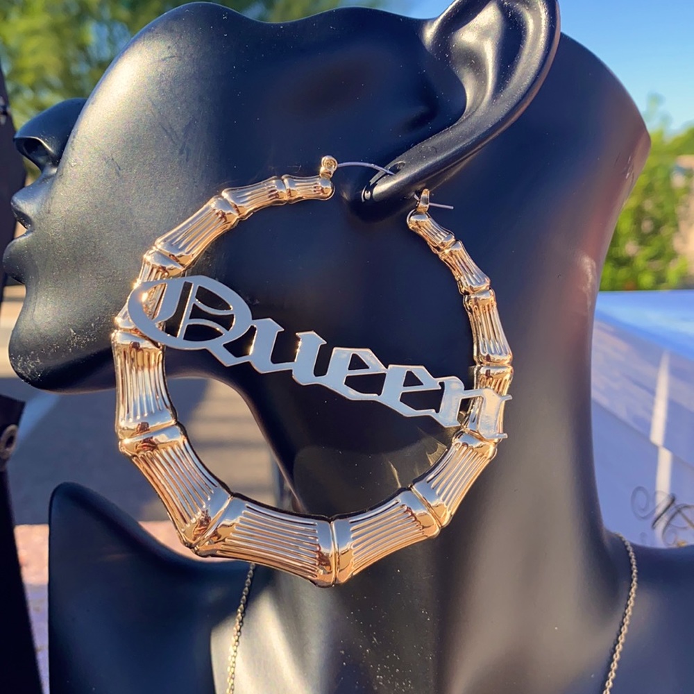 “Queen” Bamboo Earrings
